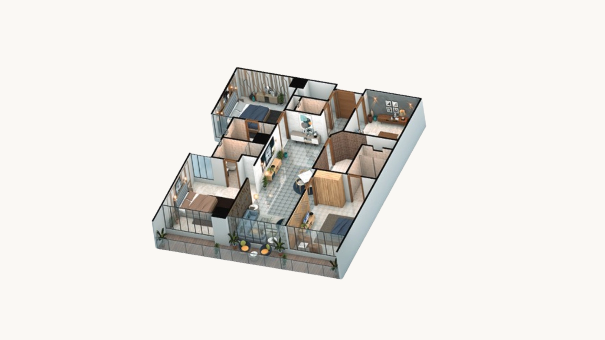 3 bedroom floor plan